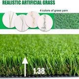 LITA Premium Deluxe 6 ft. x 10 ft. Green Artificial Grass Turf