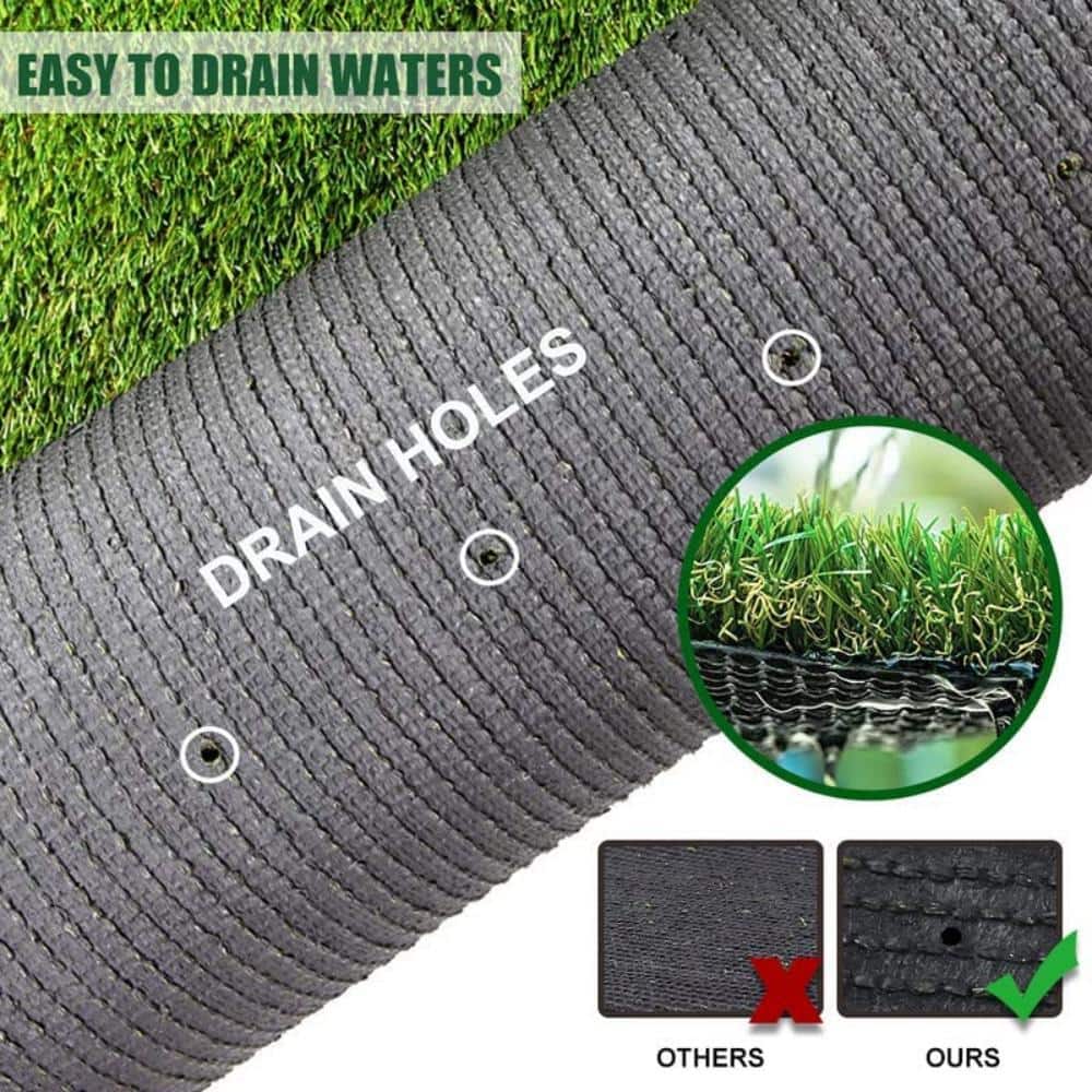 LITA Premium Deluxe 6 ft. x 10 ft. Green Artificial Grass Turf