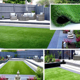 LITA Natural Thick Realistic Deluxe 12 ft. W x Cut to Length Green Artificial Grass Turf