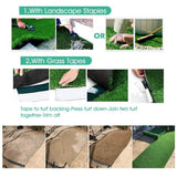 LITA Natural Thick Realistic Deluxe 13 ft. W x Cut to Length Green Artificial Grass Turf
