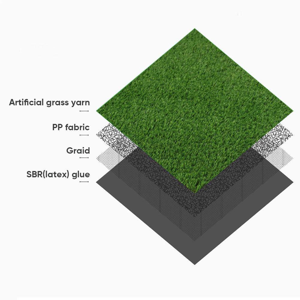 LITA Premium Landscape 13 ft. W x Cut to Length Green Artificial Grass Turf