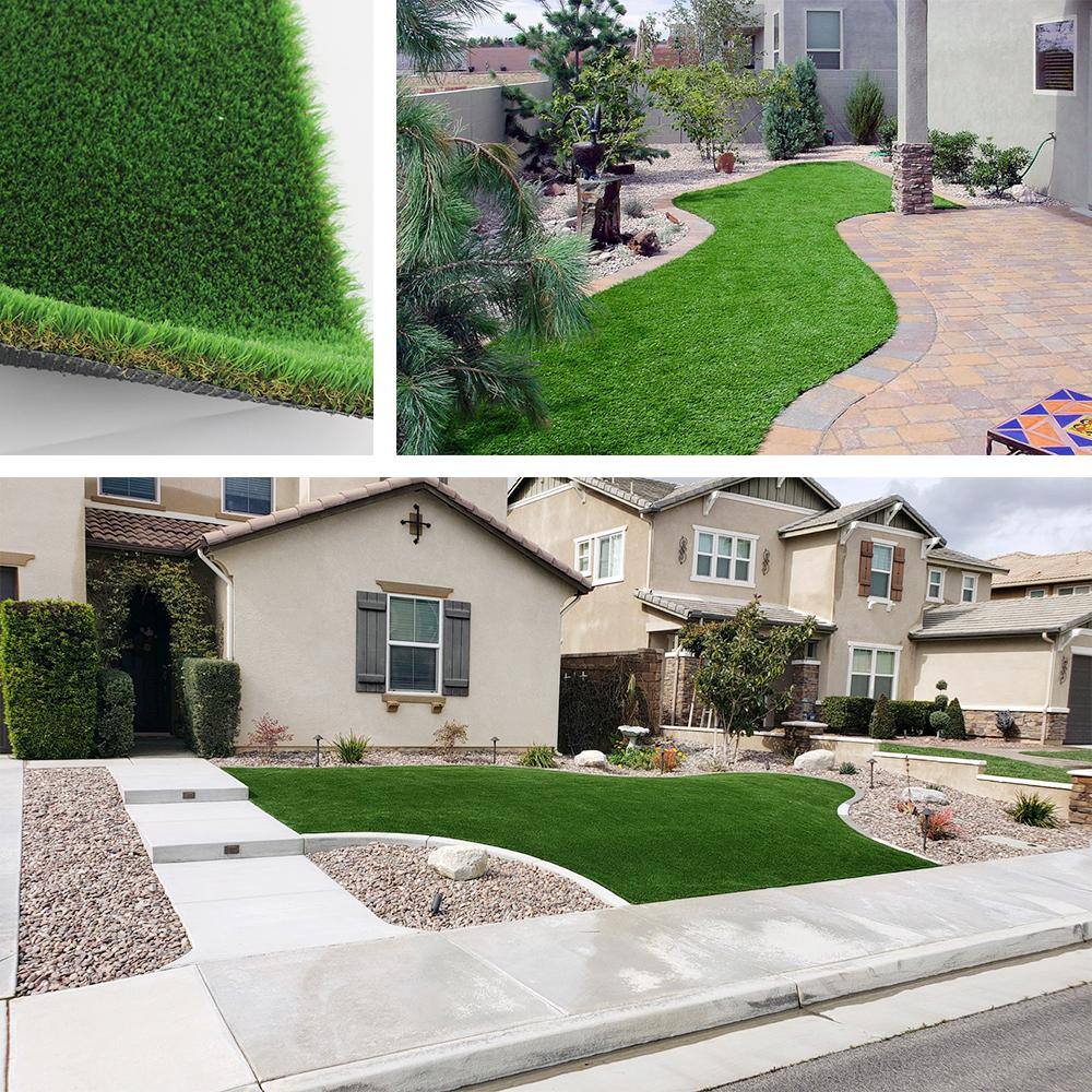 LITA Premium Landscape 13 ft. W x Cut to Length Green Artificial Grass Turf