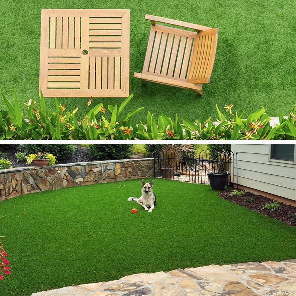 LITA Premium Landscape 9 ft. W x Cut to Length Green Artificial Grass Turf