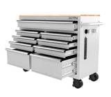 Kobalt 46.1-in L x 37.2-in H 9-Drawers Rolling White Wood Work Bench
