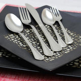 Bay 65 Piece Silver Stainless Steel Flatware Set with Wire Caddie (Service for 8)