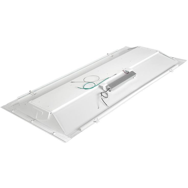 Commercial Electric 2 ft. x 4 ft. 100-Watt Equivalent Integrated LED White Troffer Light Kit Retrofit 5500 Lumen 4000K Bright White (4-Pack)