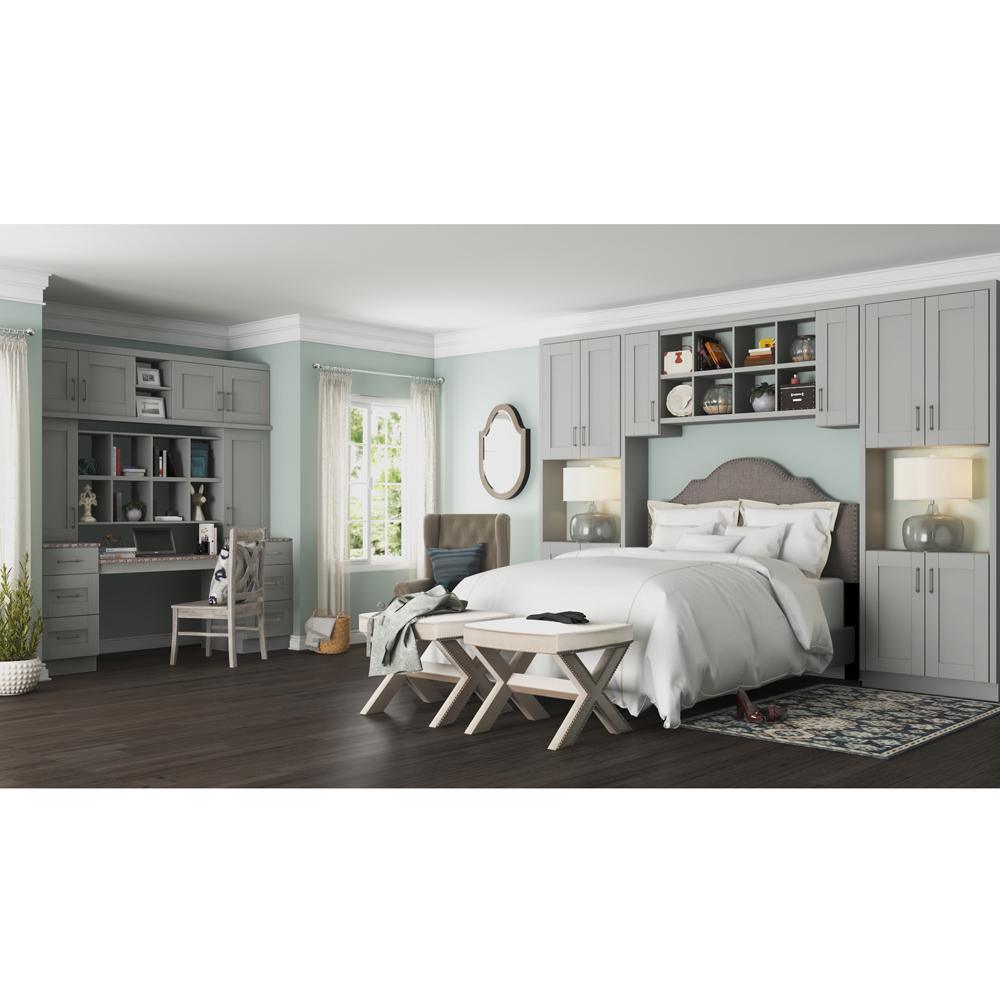 Shaker Assembled 28.5x34.5x16.5 in. Lazy Susan Corner Base Kitchen Cabinet in Dove Gray