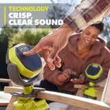 RYOBI ONE+ 18V Cordless VERSE Clamp Speaker 2-Pack (Tools Only)