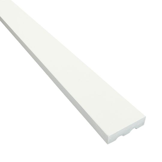 James Hardie 1" x 3-1/2" x 12' Hardie Trim 5/4 NT3 Smooth Board, HardieZone 5, Arctic White