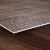 Lucida USA (Sample) Gluecore Angled Walnut Brown Wood Look 22-mil Glue Down Luxury Vinyl Plank