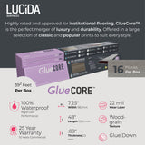 Lucida USA Gluecore Slate Gray 22-mil x 7-3/32-in W x 48-in L Waterproof Glue Down Luxury Vinyl Plank Flooring (40-sq ft/ Carton)