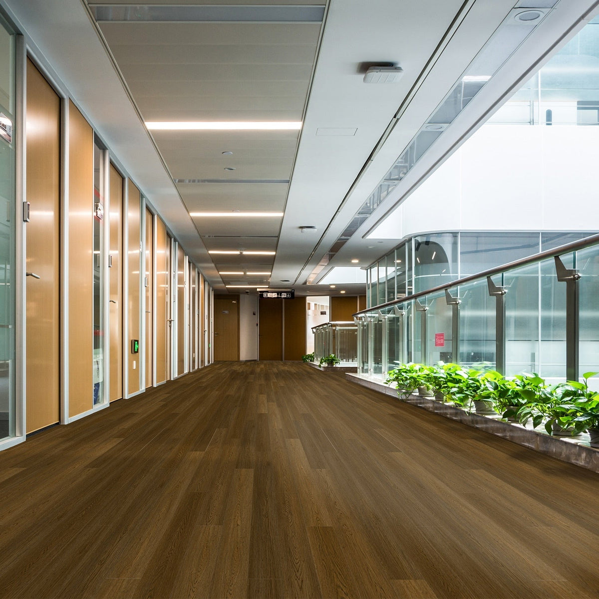 Lucida USA Gluecore Woodmere Brown 22-mil x 7-3/32-in W x 48-in L Waterproof Glue Down Luxury Vinyl Plank Flooring (40-sq ft/ Carton)