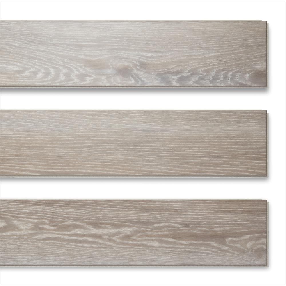 Lucida USA (Sample) Decocore Peak Shine Gray Wood Look 22-mil Interlocking Luxury Vinyl Plank
