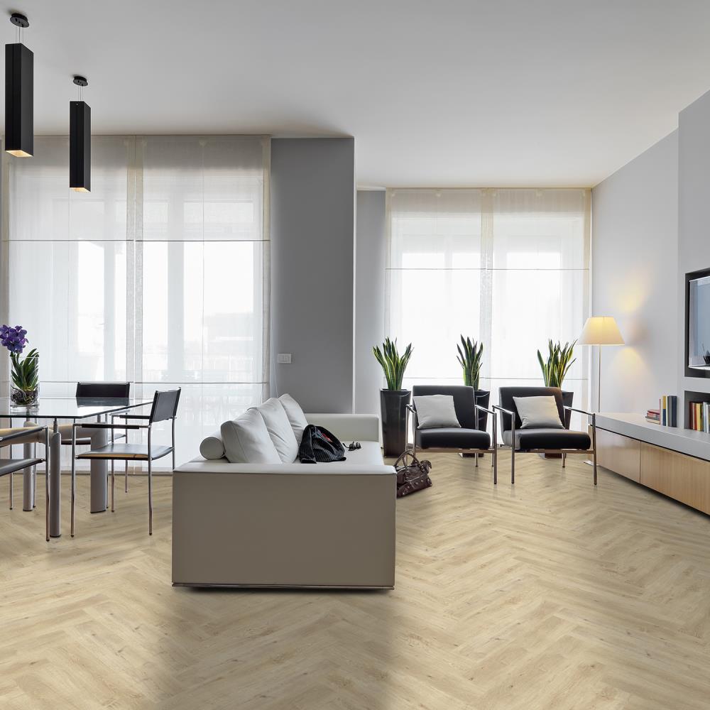 Lucida USA Decocore White Oak Brown 22-mil x 5-4/5-in W x 25-in L Waterproof Interlocking Luxury Vinyl Plank Flooring (29-sq ft/ Carton)