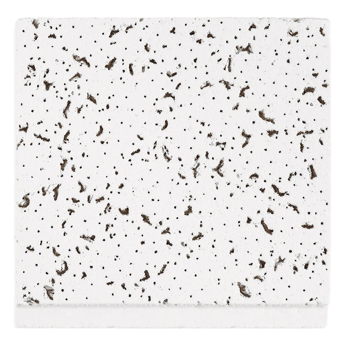 Armstrong Ceilings Scored White Mineral Fiber Drop Ceiling Tile Sample