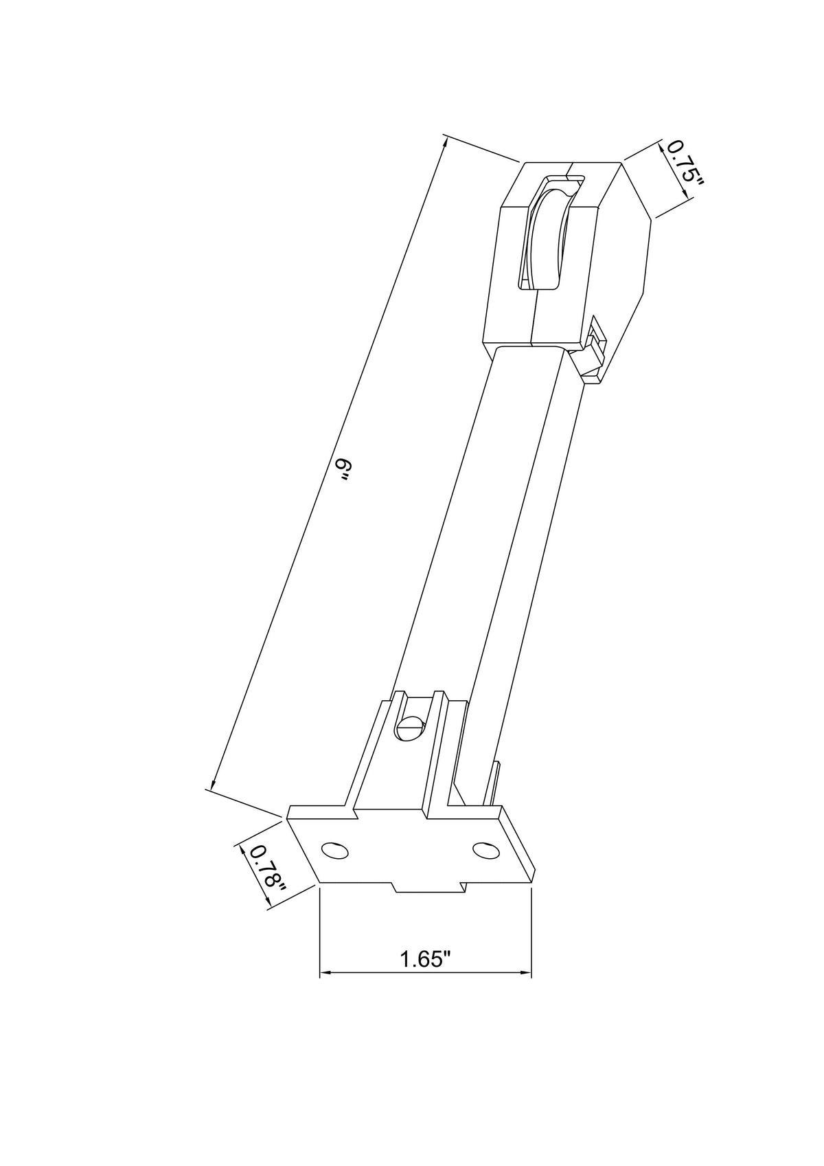 Project Source White Plastic Curtain Rod Tension Pulley – 6-in