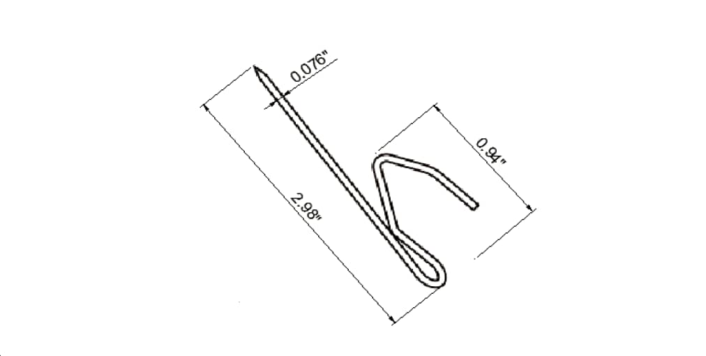 Project Source 14-Pack Zinc Steel Drapery Pin Hooks, 0.079-in Diameter