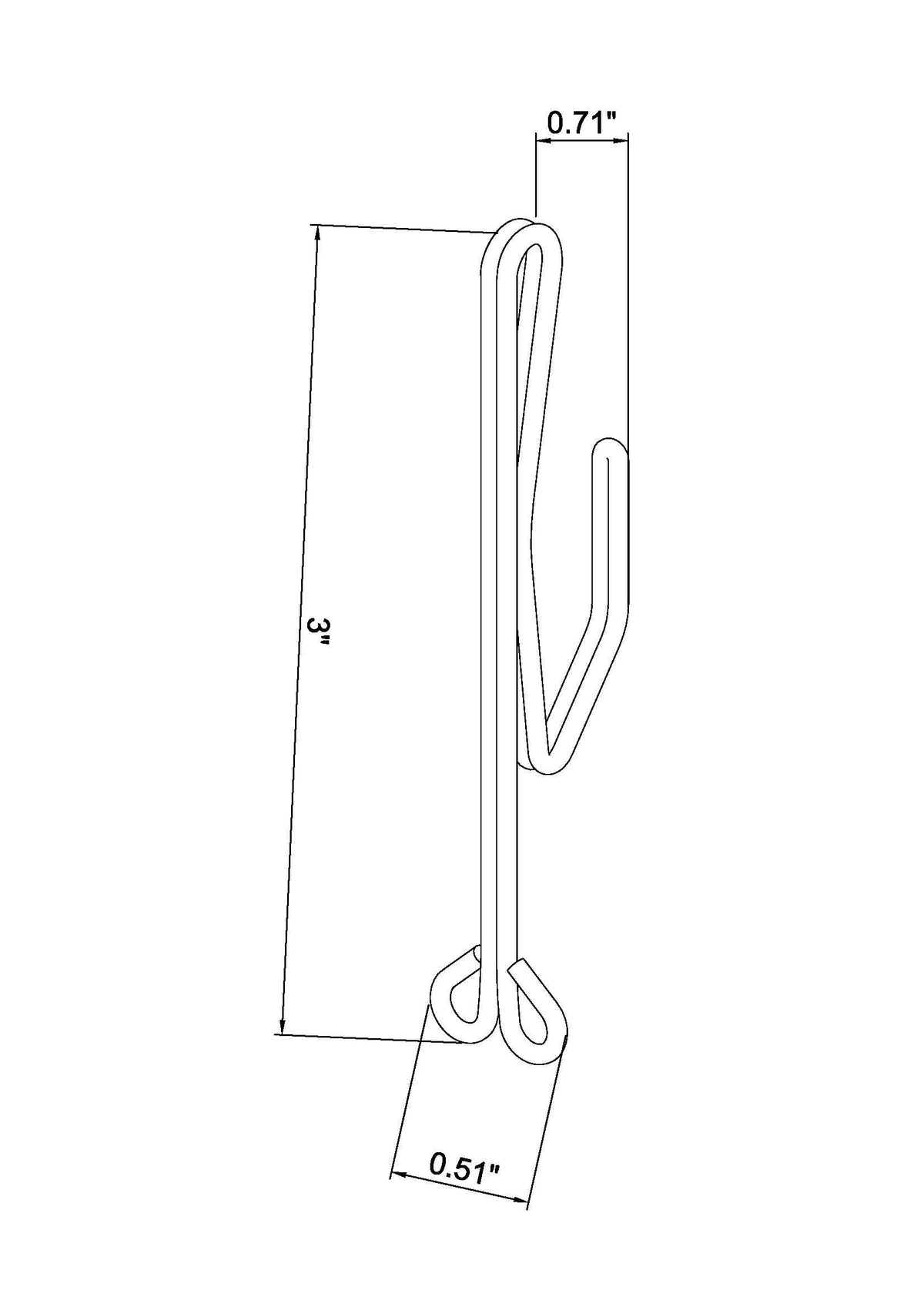 Project Source 14-Pack Zinc Steel Drapery Pin Hooks, 0.077-in Diameter