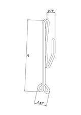 Project Source 14-Pack Zinc Steel Drapery Pin Hooks, 0.077-in Diameter