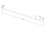 Project Source 48-in to 84-in White Steel Single Curtain Rod