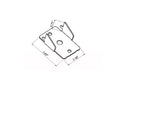 Project Source 2-Pack Zinc Steel Double Curtain Rod Brackets, 1.63 in L x 1.16 in W