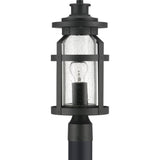 Progress Lighting Haslett 100-Watt 18-in Black Farmhouse Post Light