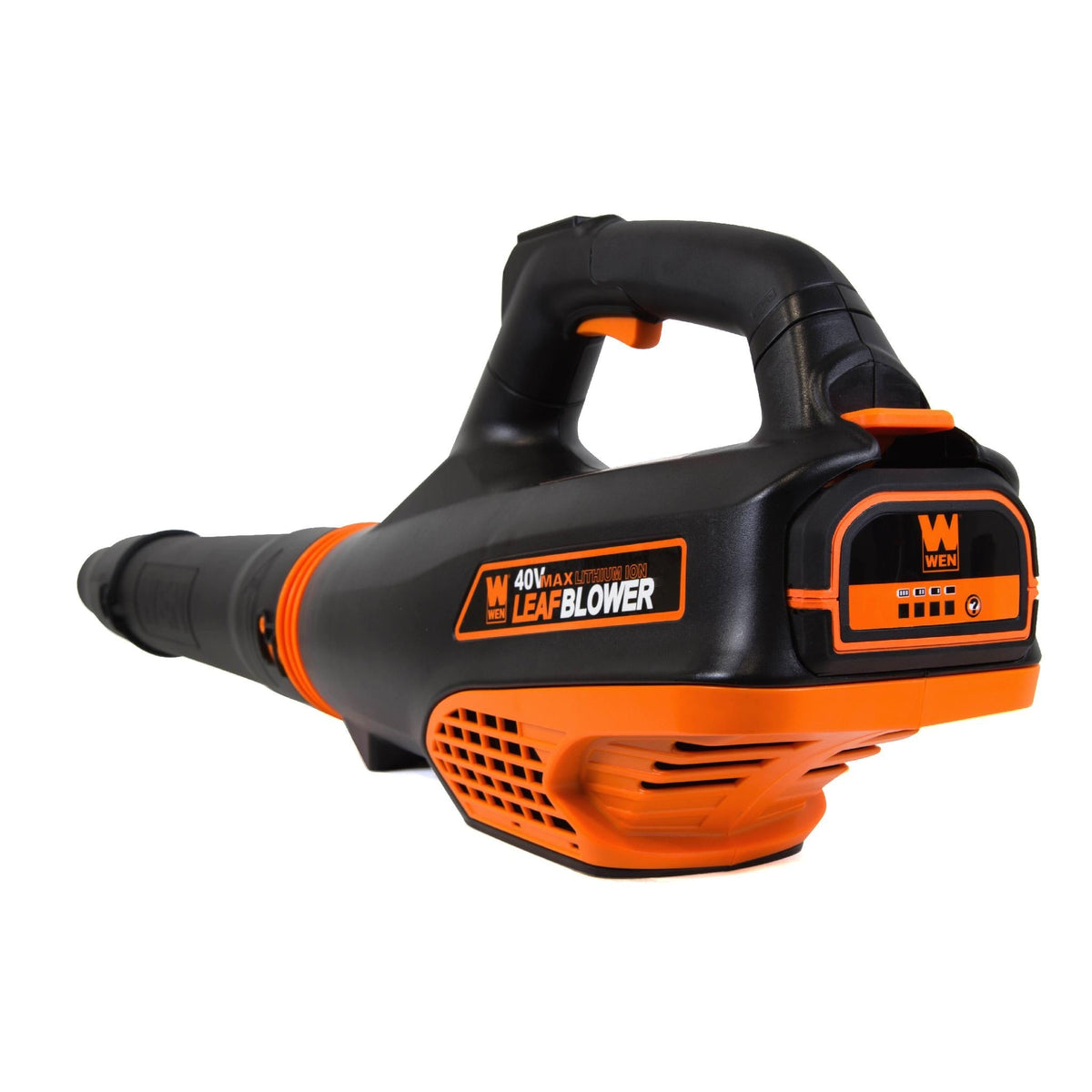 WEN 40V Max Lithium-Ion 124 MPH 480 CFM Cordless Brushless Leaf Blower with 2Ah Battery & Charger