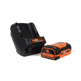 WEN 40V Max Lithium-Ion 124 MPH 480 CFM Cordless Brushless Leaf Blower with 2Ah Battery & Charger