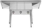 KoolMore Stainless Steel 3-Basin Utility Tub with Drain