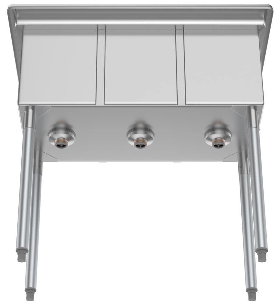 KoolMore Stainless Steel 3-Basin Utility Tub with Drain