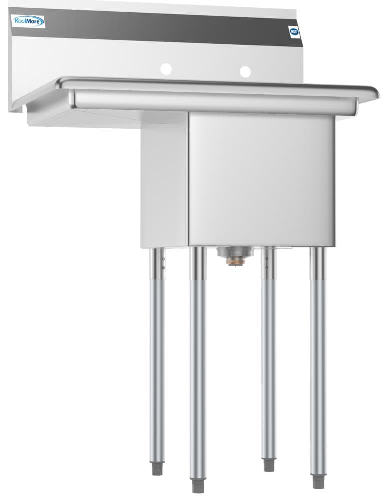 KoolMore 22x29in Stainless Steel Freestanding Utility Tub with Drain
