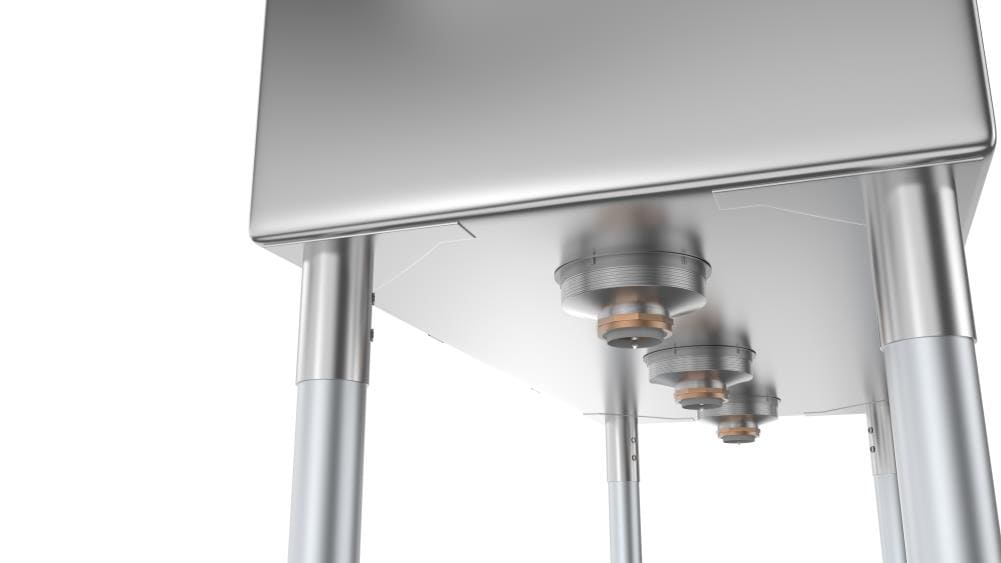 KoolMore Stainless Steel 3-Basin Utility Tub with Drain