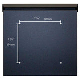 Allux 400 Black Wall Mount Locking Mailbox - Super Arbor