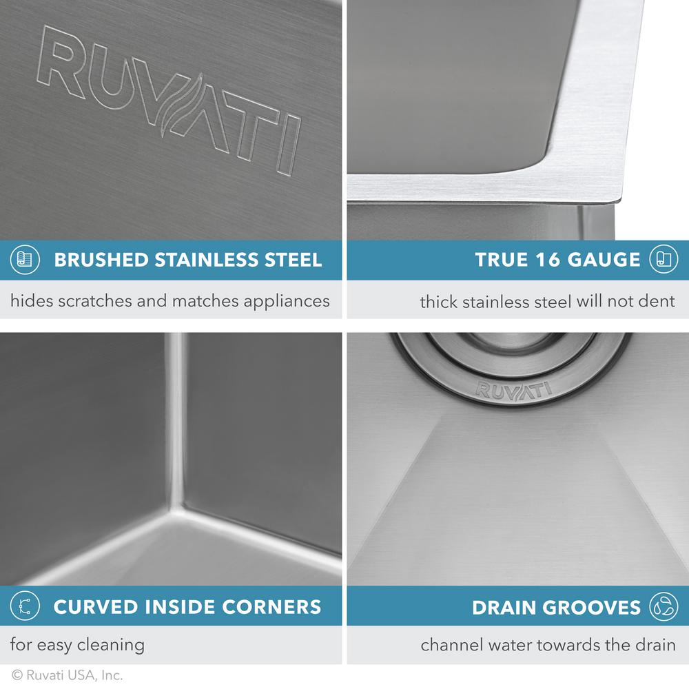 32 in. Low-Divide Double Bowl 50/50 Undermount 16-Gauge Stainless Steel Kitchen Sink