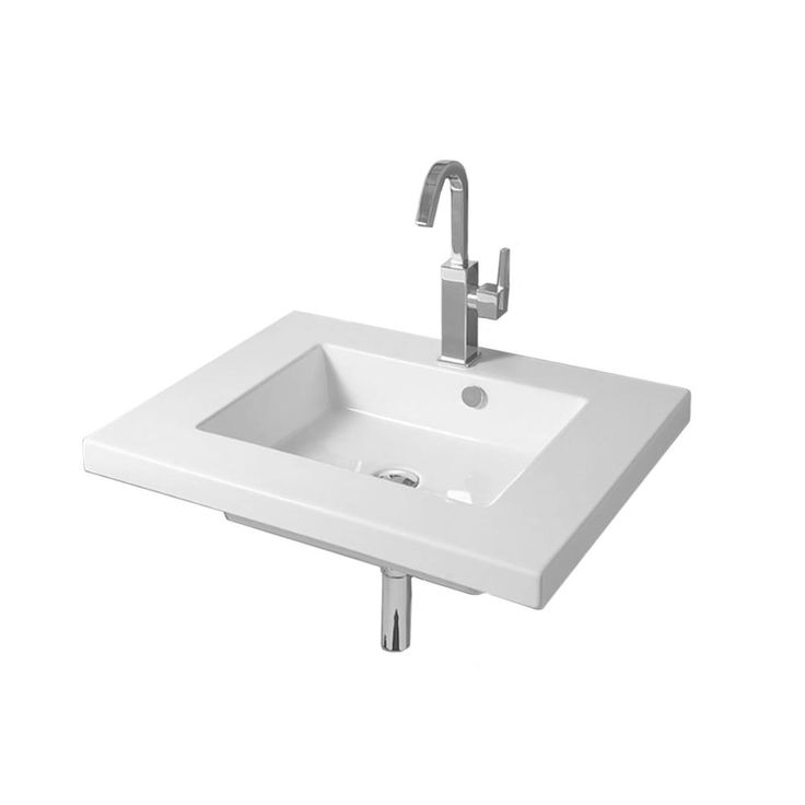 Nameeks Mars Wall Mounted Ceramic Bathroom Sink in White