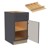 Home Decorators Collection Washington 18 in. W x 24 in. D x 34.5 in. H Assembled Plywood Base Kitchen Cabinet in Onyx with Soft Close Door RH
