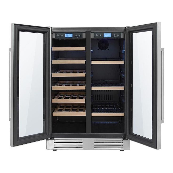Thor Kitchen 116-Bottle Capacity Stainless Steel Dual Zone Cooling Built-In/Freestanding Wine Chiller