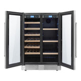 Thor Kitchen 116-Bottle Capacity Stainless Steel Dual Zone Cooling Built-In/Freestanding Wine Chiller