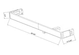 Project Source 48-in to 84-in White Steel Wide-Pocket Single Curtain Rod