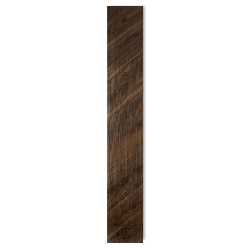 Lucida USA (Sample) Gluecore Angled Walnut Brown Wood Look 22-mil Glue Down Luxury Vinyl Plank