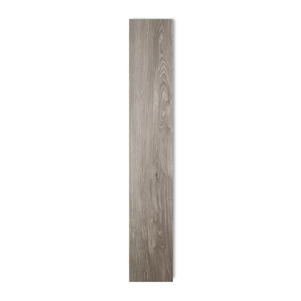 Lucida USA BaseCore Smoked 6-in W x 36-in L x 2-mm Waterproof Peel-and-Stick Luxury Vinyl Plank Flooring, 12-mil Wear Layer, 54-sq ft Carton