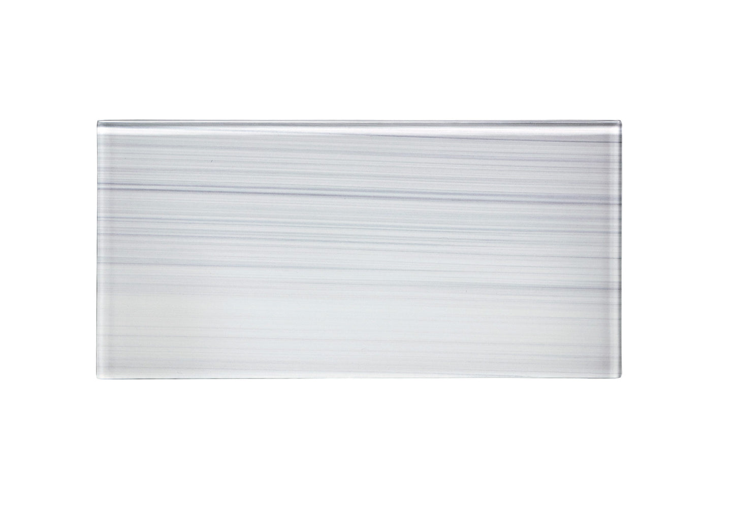 WS Tiles EZ-Tach White 3-in x 6-in Hand-painted Glass Peel and stick Wall Tile product image