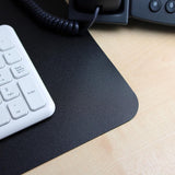 20 in. x 36 in. Black Vinyl Rectangular Desk Pad - Super Arbor