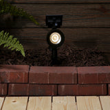 Portfolio 20-Lumen Black Solar LED Landscape Flood Light