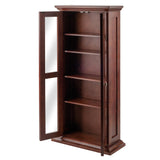 Winsome Wood Holden Walnut Transitional Wood Media Cabinet