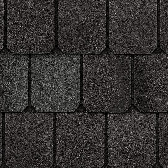 Atlas StormMaster Slate Shingles with Scotchgard Protector, Blackstone Slate – 22-11/16 in L x 18-1/2 in W, 8-1/2 in Exposure