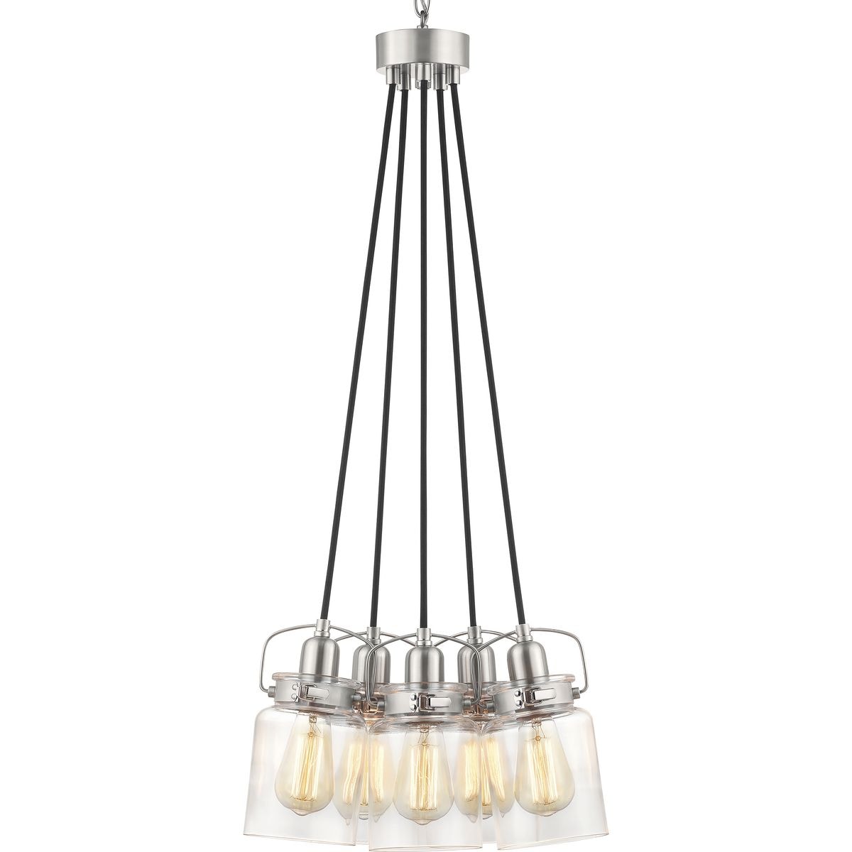 Progress Lighting Calhoun 5-Light Brushed Nickel Transitional Chandelier