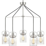 Progress Lighting Calhoun 5-Light Brushed Nickel Transitional Chandelier