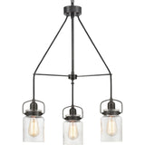 Progress Lighting Calhoun 3-Light Antique Bronze Transitional Chandelier
