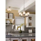 Progress Lighting Alexa 5-Light Brushed Nickel Transitional Chandelier